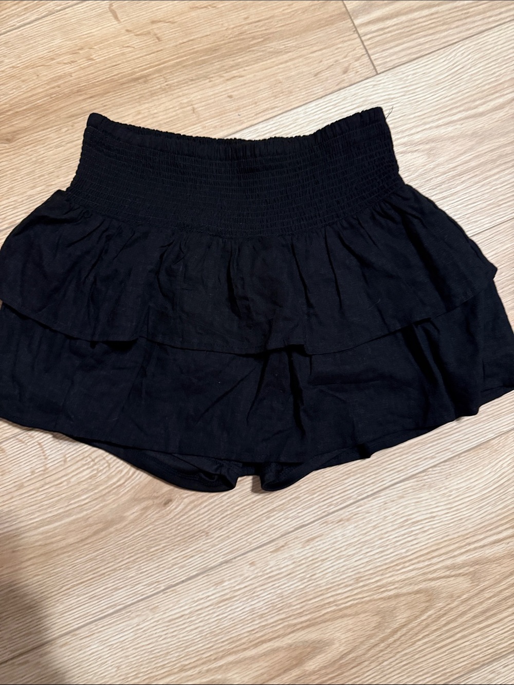 Black Tiered Ruffle Women’s Skirt Skorts